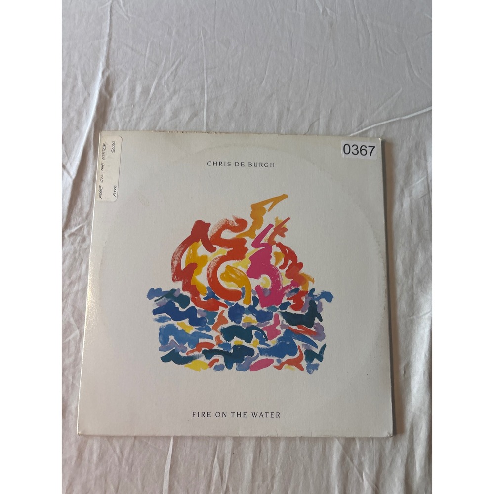 Chris de Burgh Fire on the Water 12" Single White Good 1986 45 RPM Pop Rock